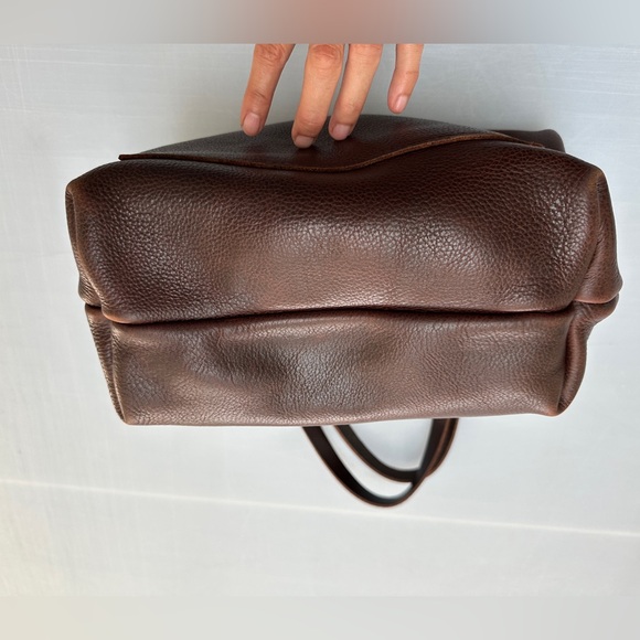 PORTLAND LEATHER GOODS Leather Tote Unisex Color Coldbrew Brown - Picture 14 of 14